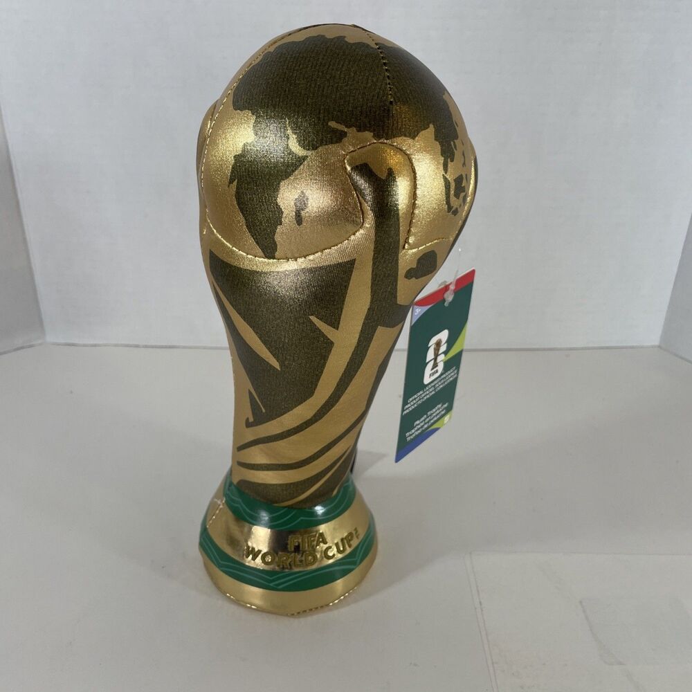 New with Tag FIFA World Cup 26 10” Plush Football Trophy Official 2026 Soft Toy
